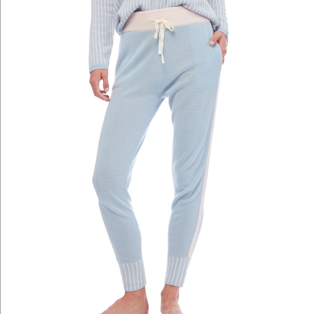 Morgan lane hailey sky blue cashmere sweatpants